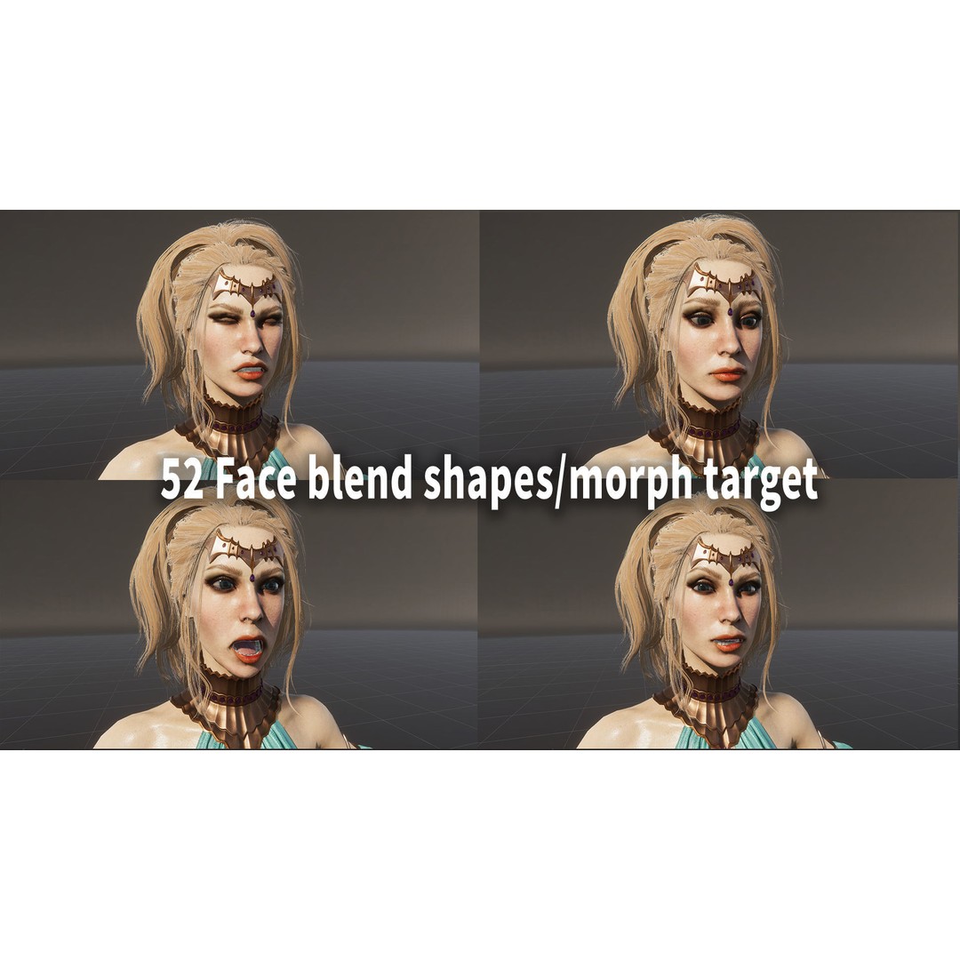 Dancer 3D Model – Low Poly Rigged Character with PBR Textures