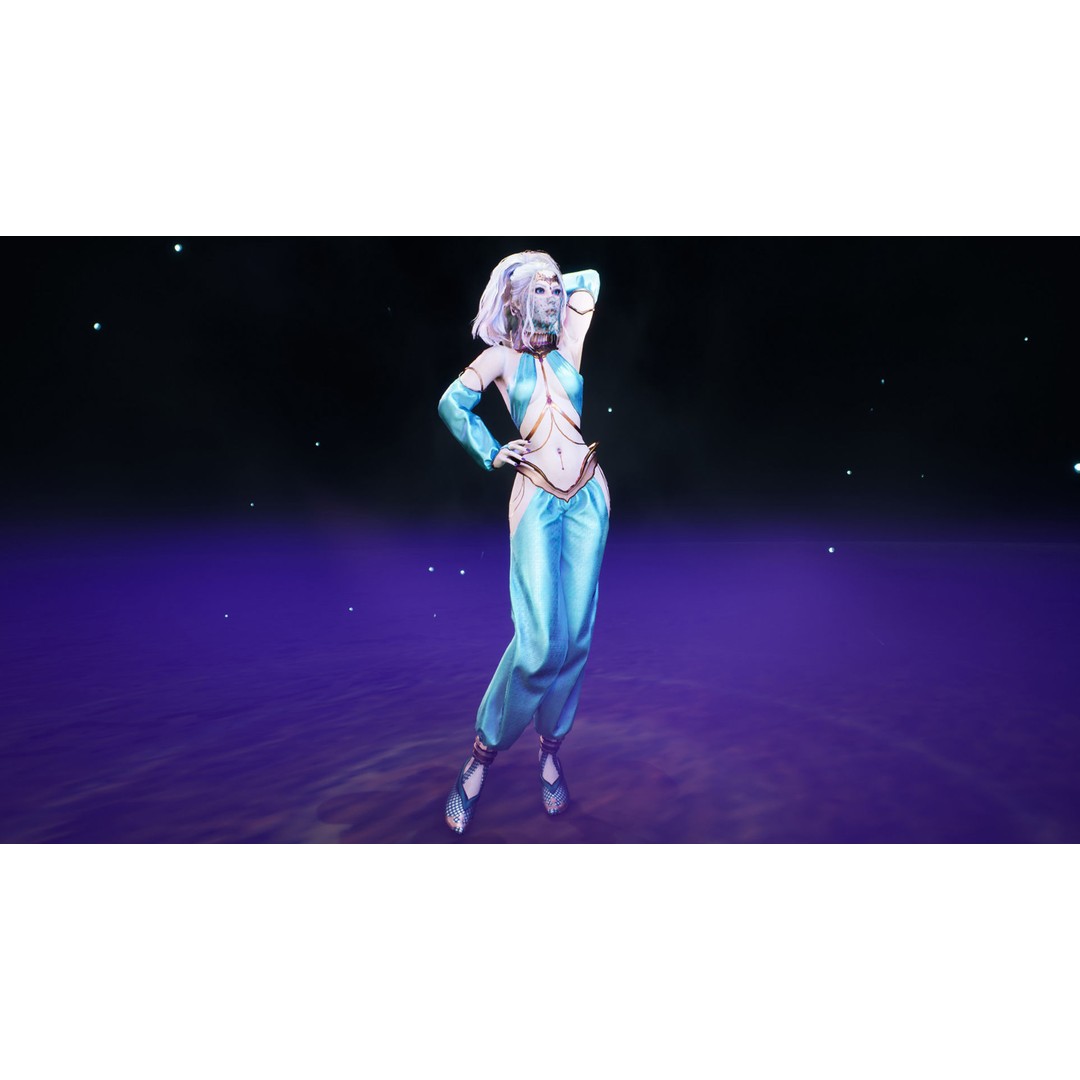 Dancer 3D Model – Low Poly Rigged Character with PBR Textures - View 11