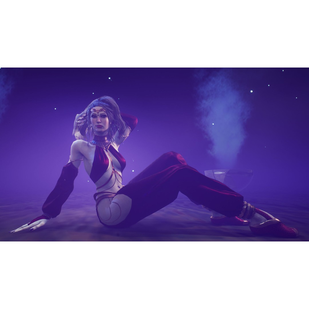 Dancer 3D Model – Low Poly Rigged Character with PBR Textures - View 14
