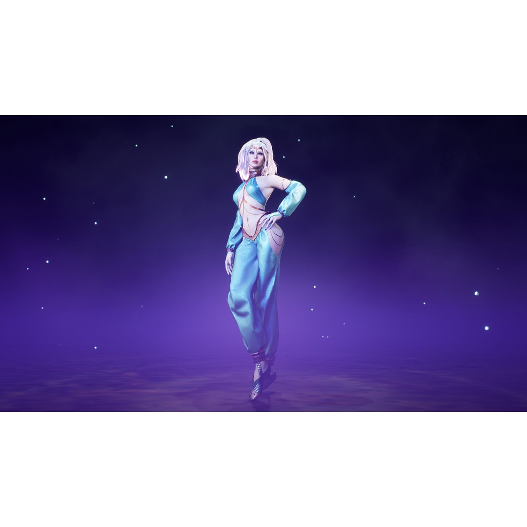 Dancer 3D Model – Low Poly Rigged Character with PBR Textures - View 15