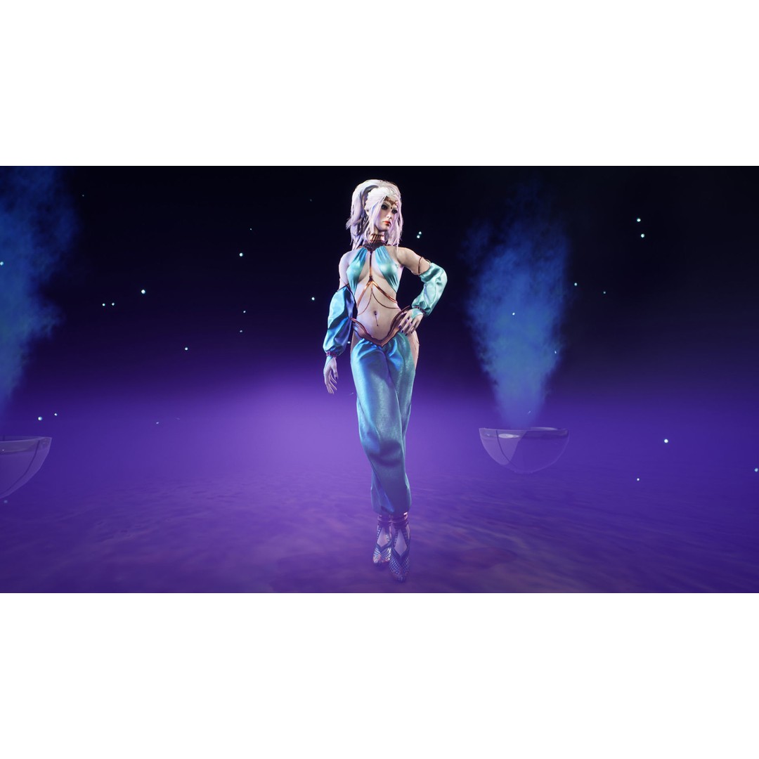 Dancer 3D Model – Low Poly Rigged Character with PBR Textures - View 20