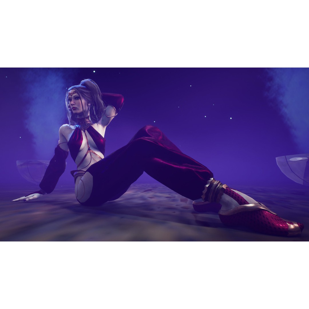 Dancer 3D Model – Low Poly Rigged Character with PBR Textures - View 3