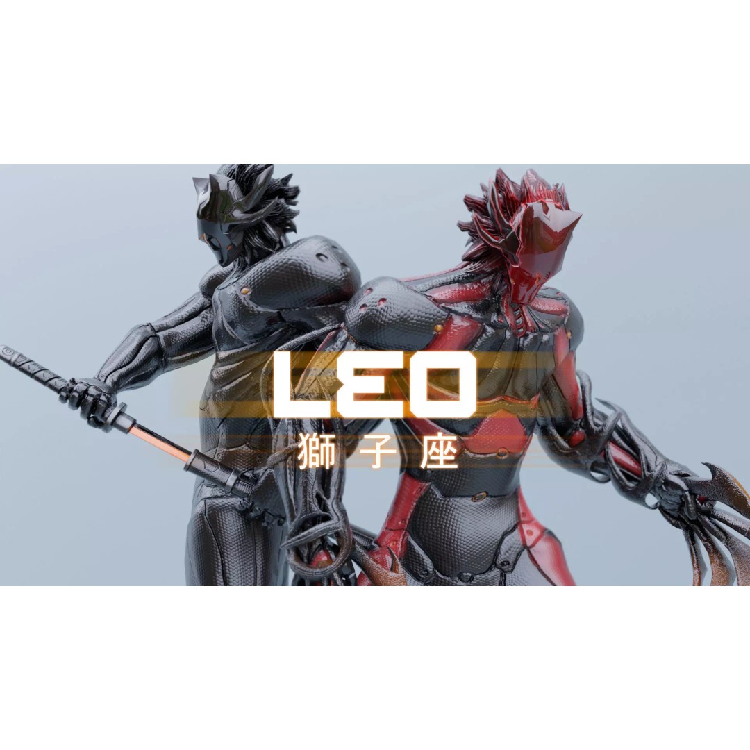Cyborg Leo 3D Model – Low Poly Rigged Character with Katana - View 2