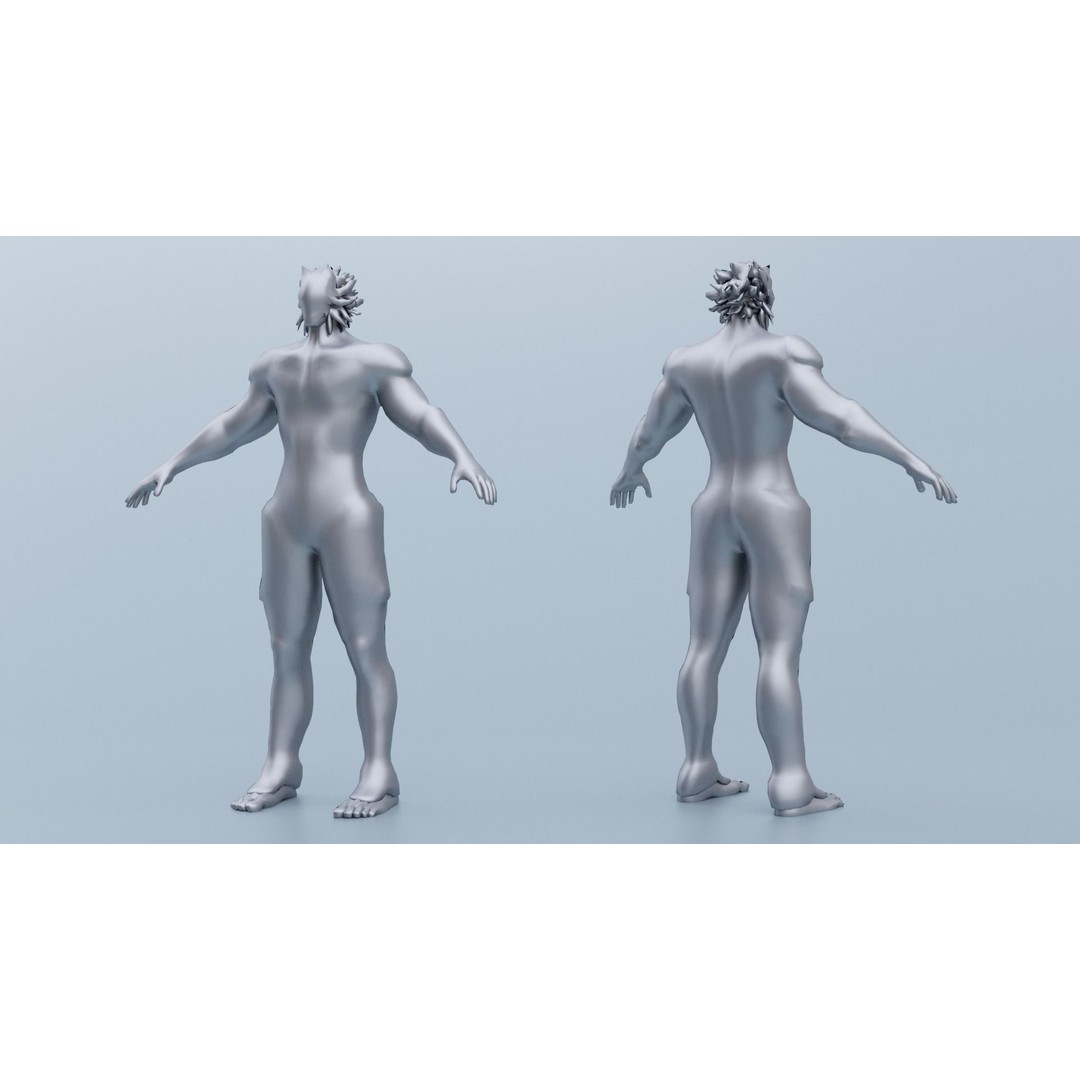 Cyborg Leo 3D Model – Low Poly Rigged Character with Katana - View 26