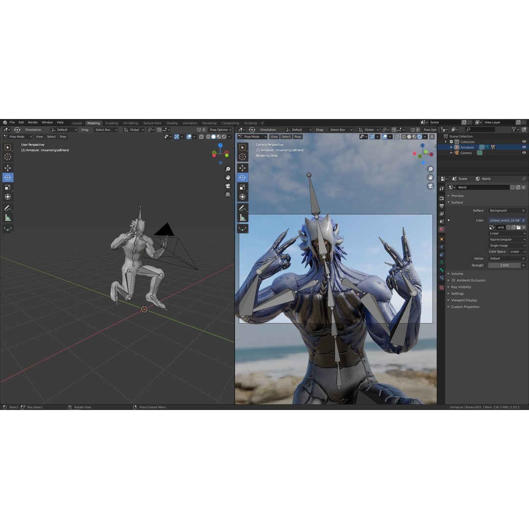 Cyborg Leo 3D Model – Low Poly Rigged Character with Katana - View 30
