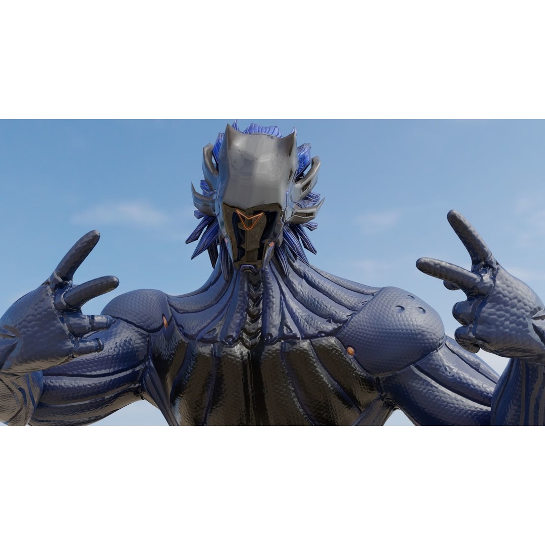 Cyborg Leo 3D Model – Low Poly Rigged Character with Katana - View 32