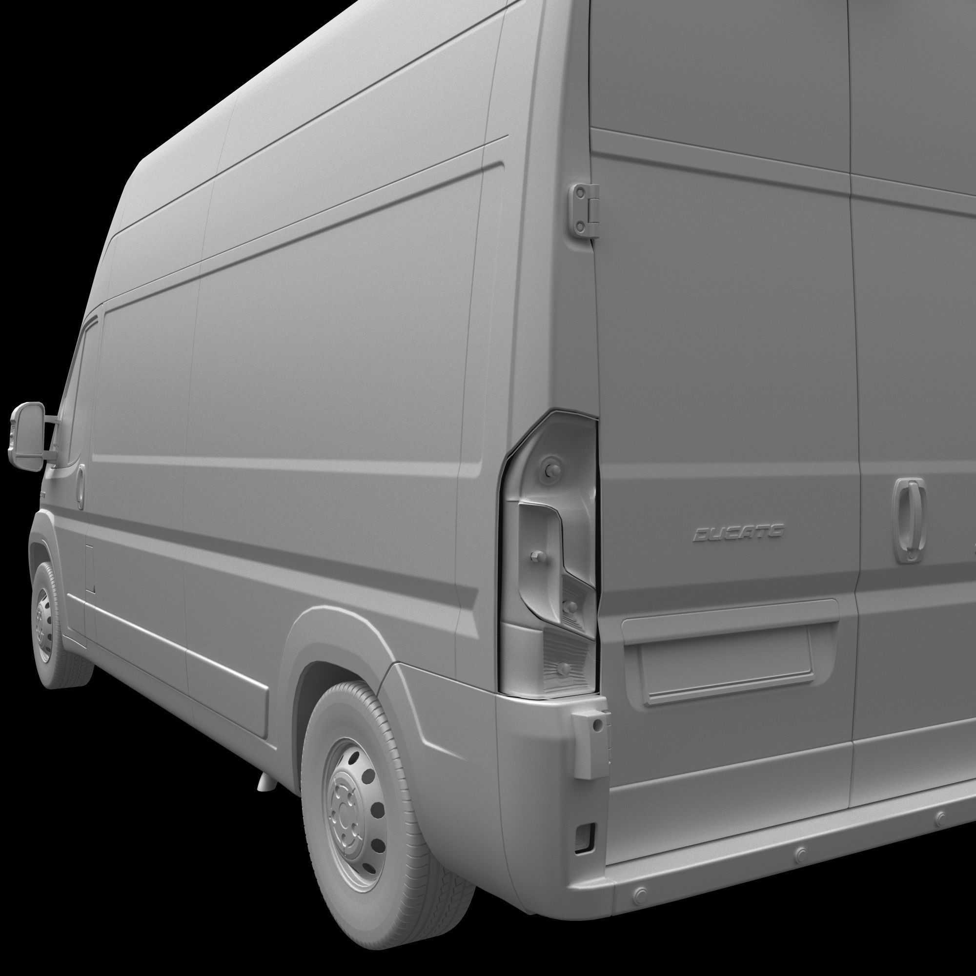 FIAT Ducato LWB L3H3 - Game-Ready 3D Model - View 17