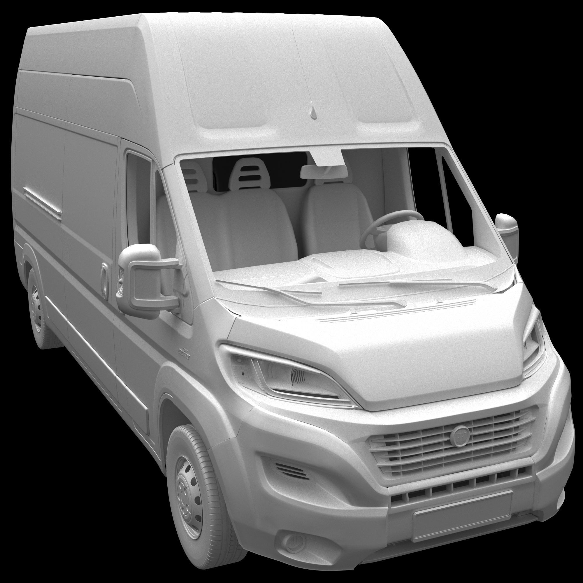 FIAT Ducato LWB L3H3 - Game-Ready 3D Model - View 18