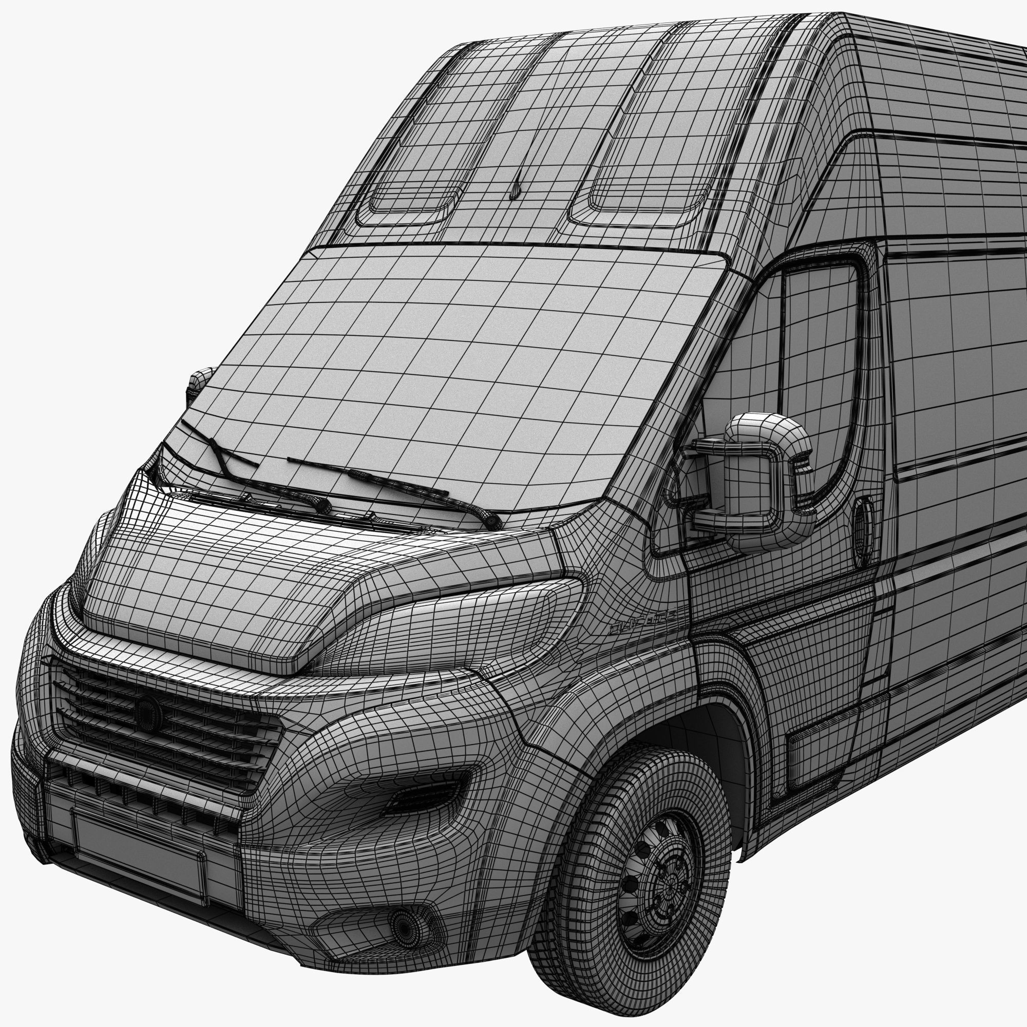 FIAT Ducato LWB L3H3 - Game-Ready 3D Model - View 19