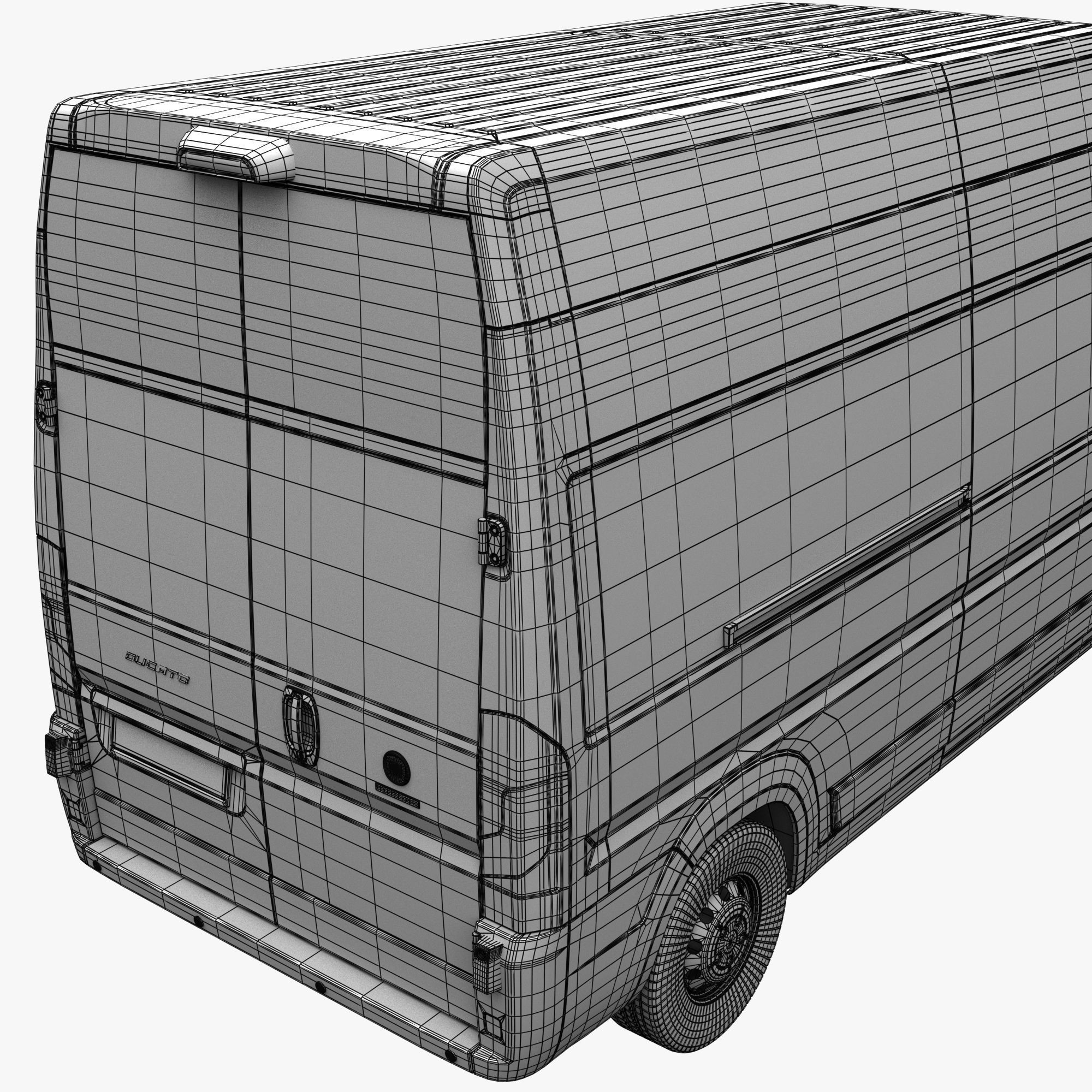 FIAT Ducato LWB L3H3 - Game-Ready 3D Model - View 20