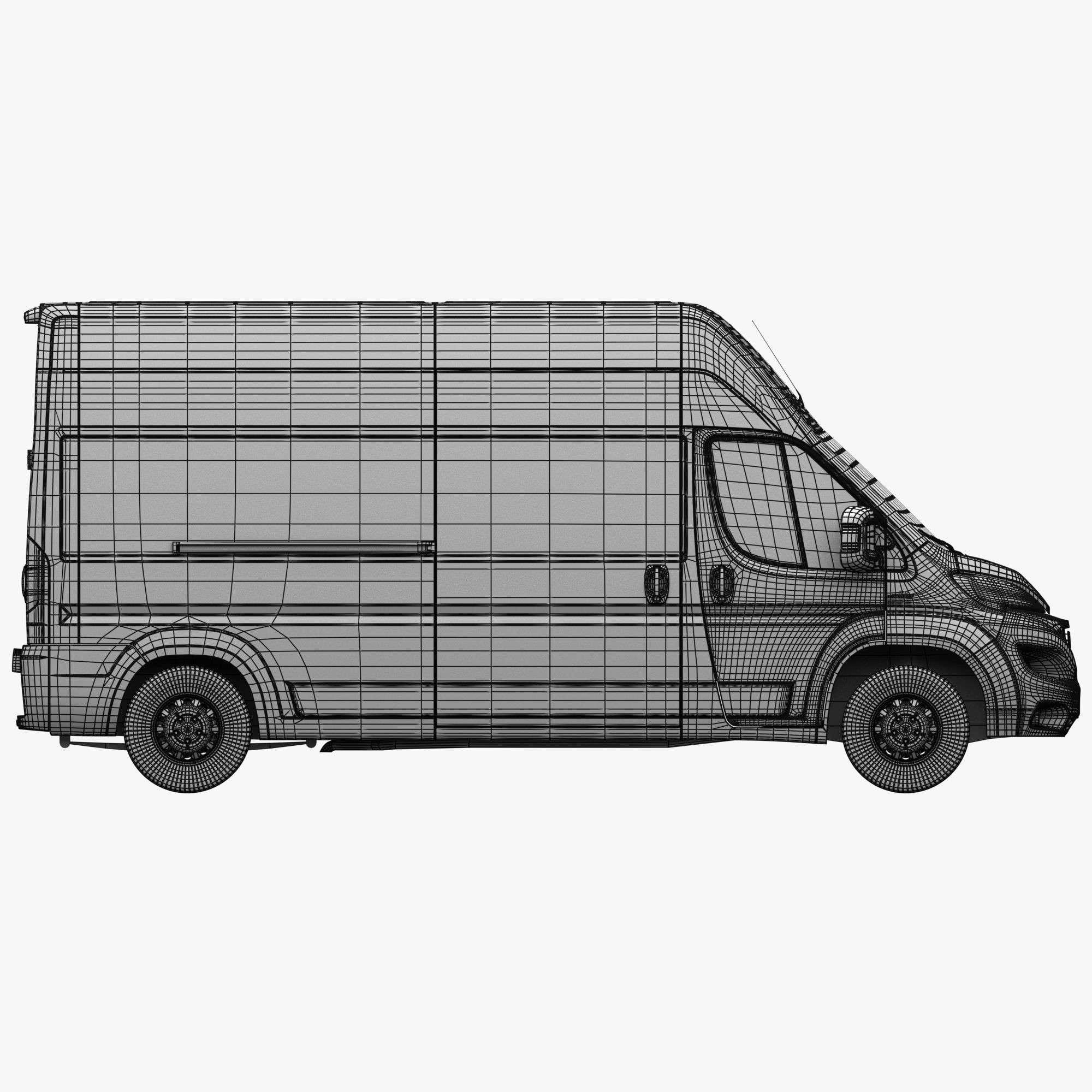 FIAT Ducato LWB L3H3 - Game-Ready 3D Model - View 23