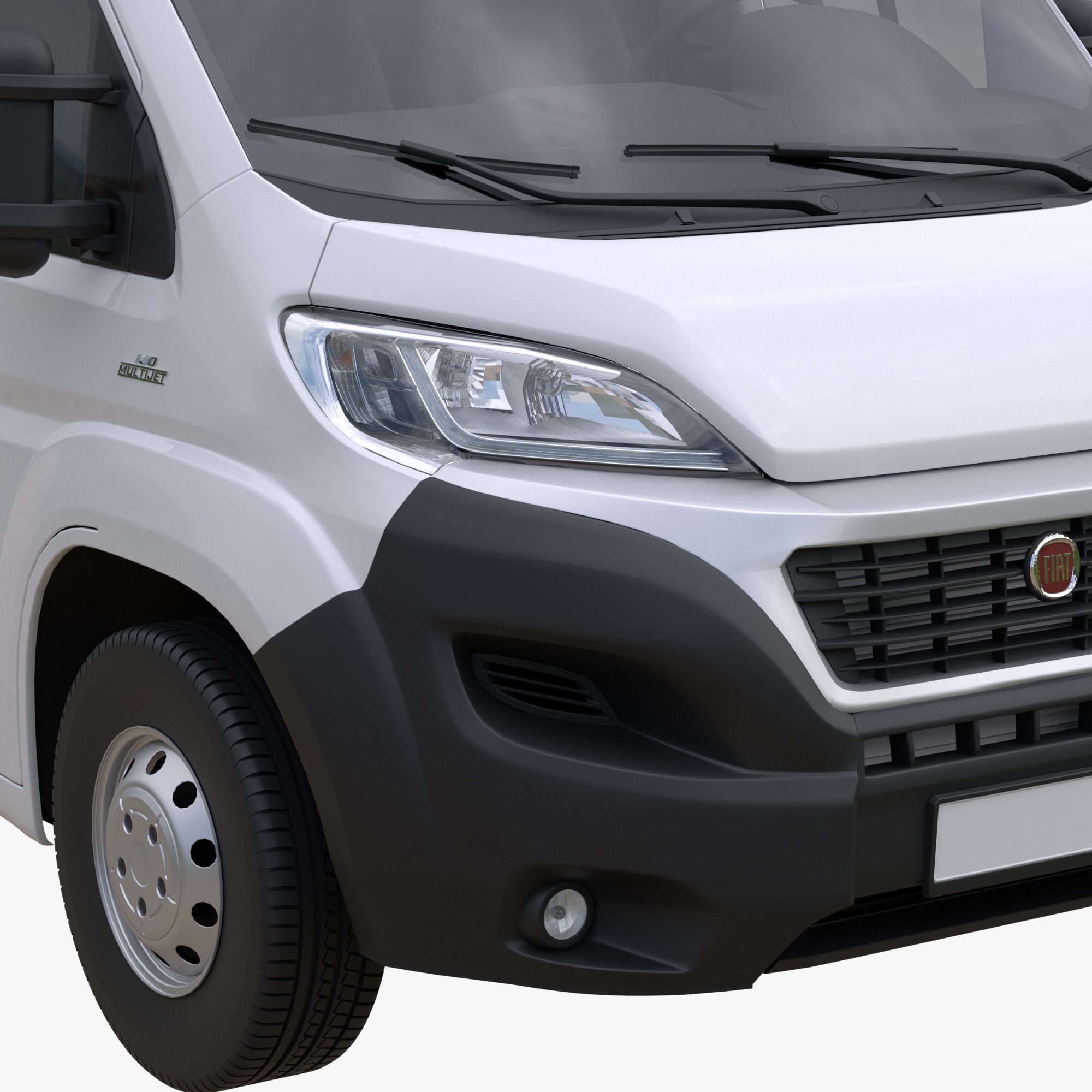 FIAT Ducato LWB L3H3 - Game-Ready 3D Model - View 9