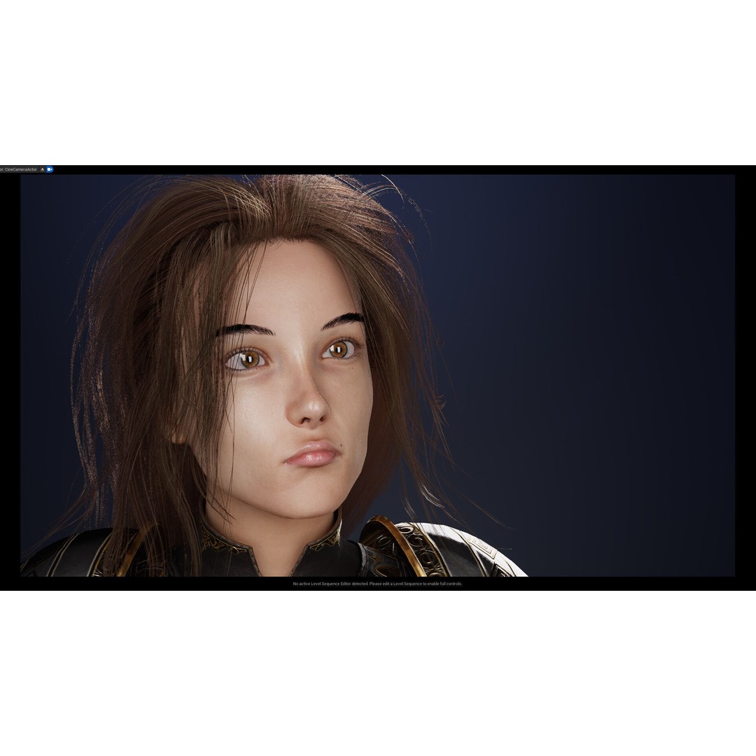Knight Girl 3D Model – Low Poly Fantasy Character, Rigged, FBX - View 15