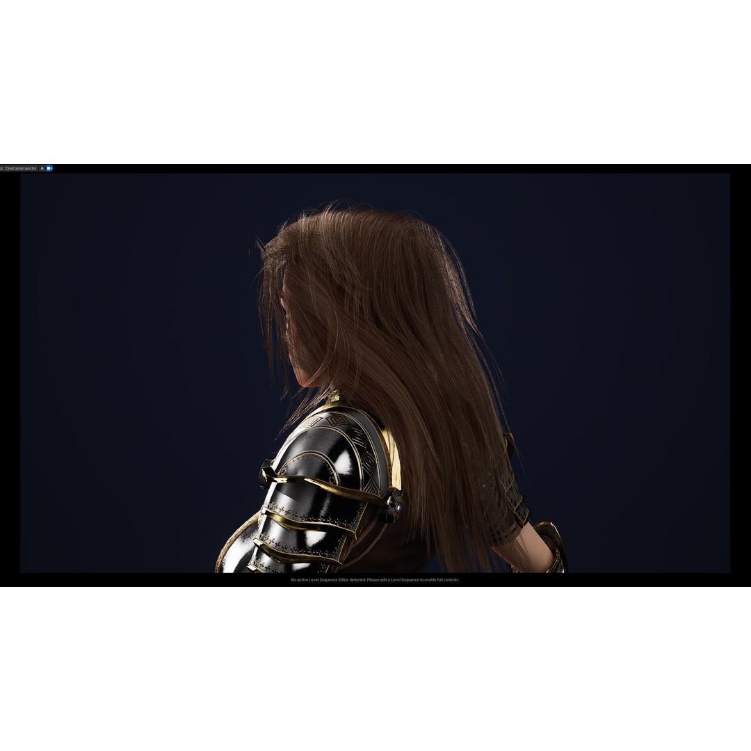 Knight Girl 3D Model – Low Poly Fantasy Character, Rigged, FBX - View 19