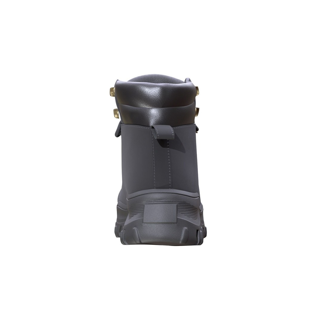 Low-Poly Boots 3D Model – Rigged Game Asset, FBX, Blender - View 9