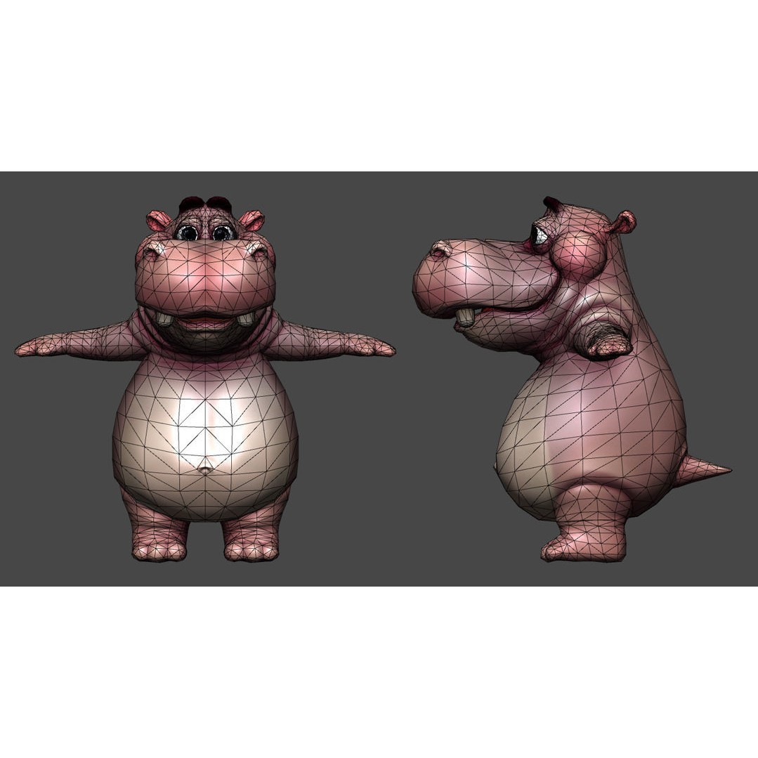 Jungle Animal Friends 3D Model – Low Poly Rigged Characters, FBX