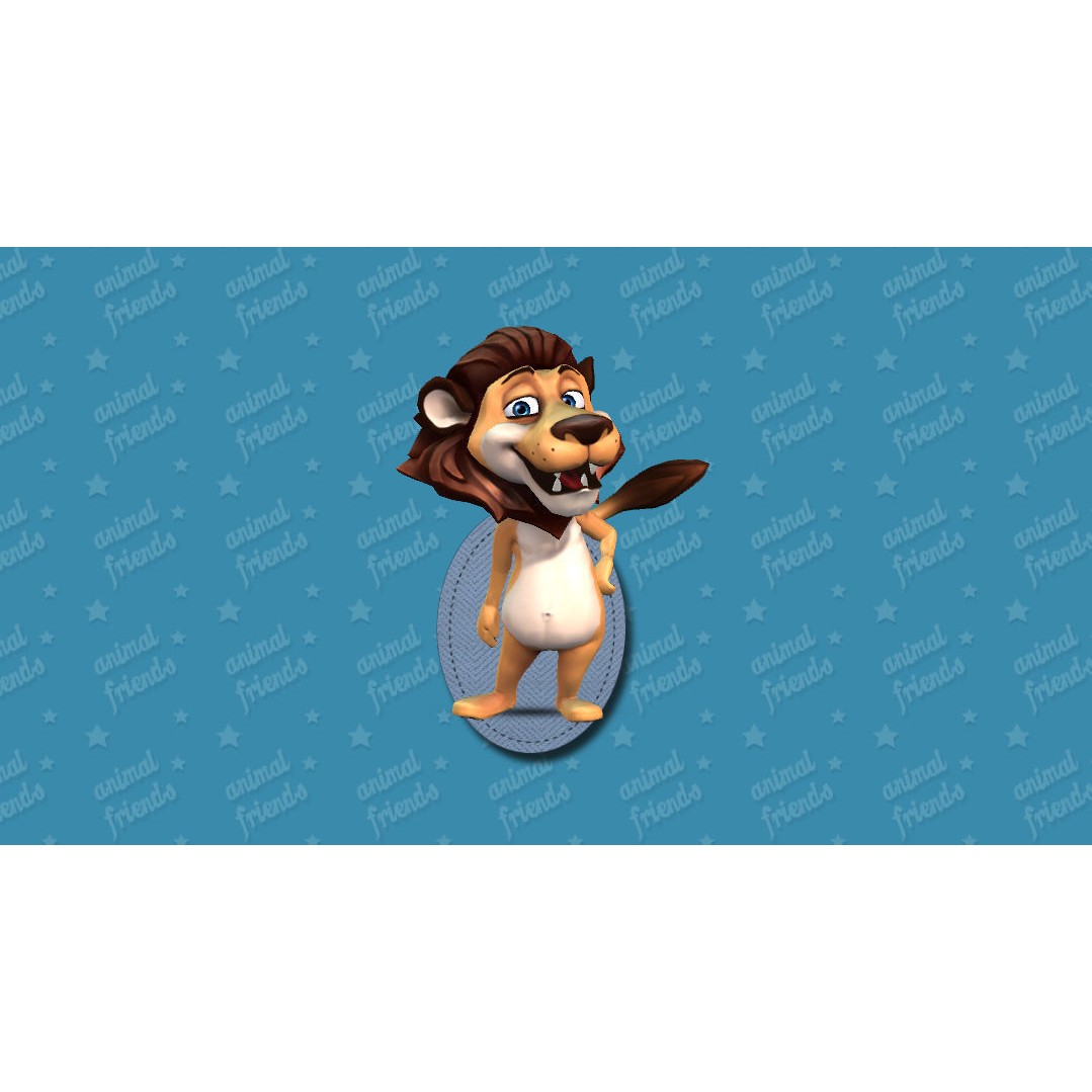 Jungle Animal Friends 3D Model – Low Poly Rigged Characters, FBX - View 13