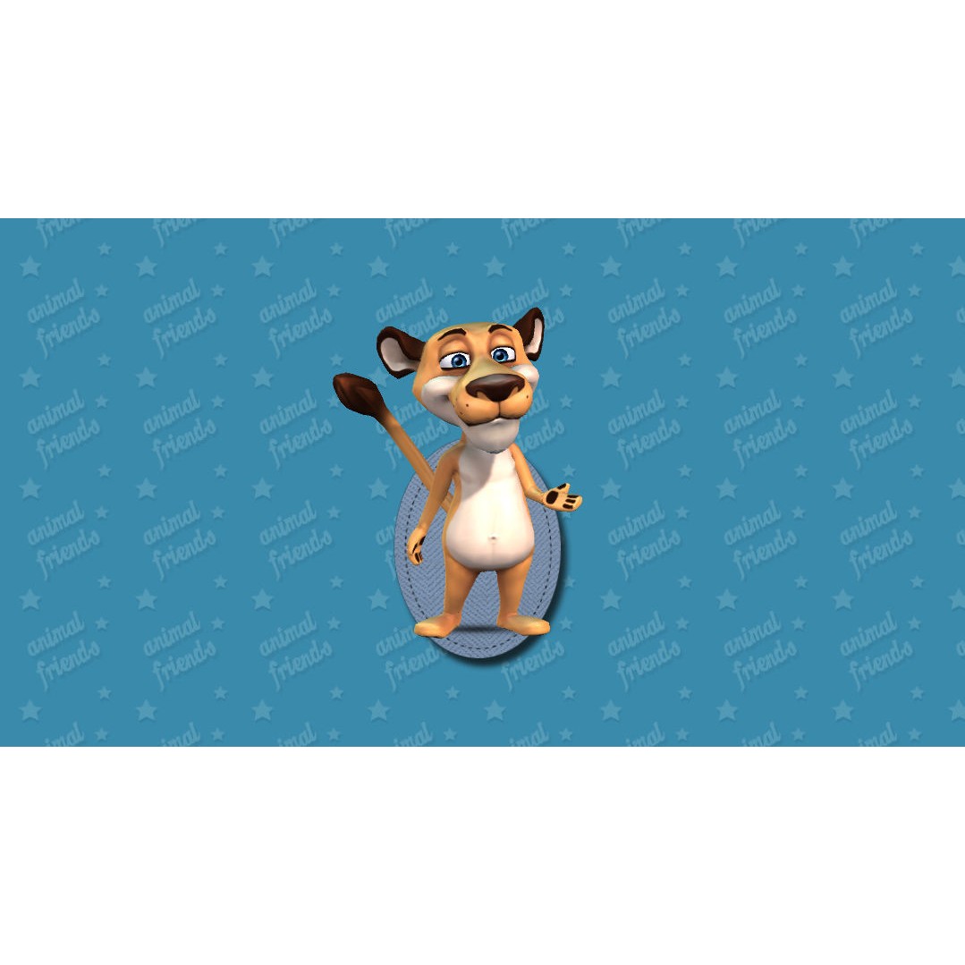 Jungle Animal Friends 3D Model – Low Poly Rigged Characters, FBX - View 14