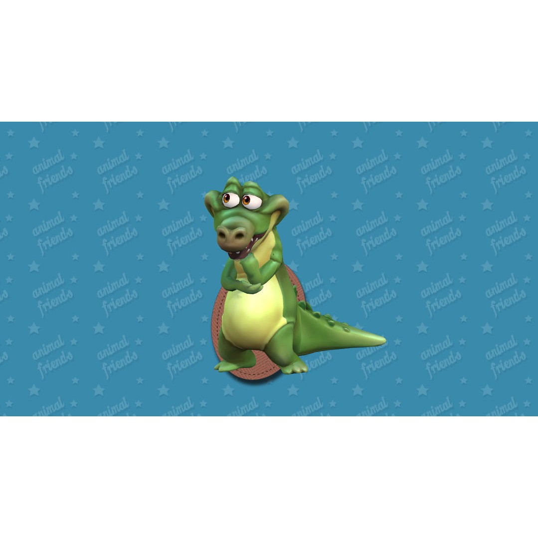 Jungle Animal Friends 3D Model – Low Poly Rigged Characters, FBX - View 18