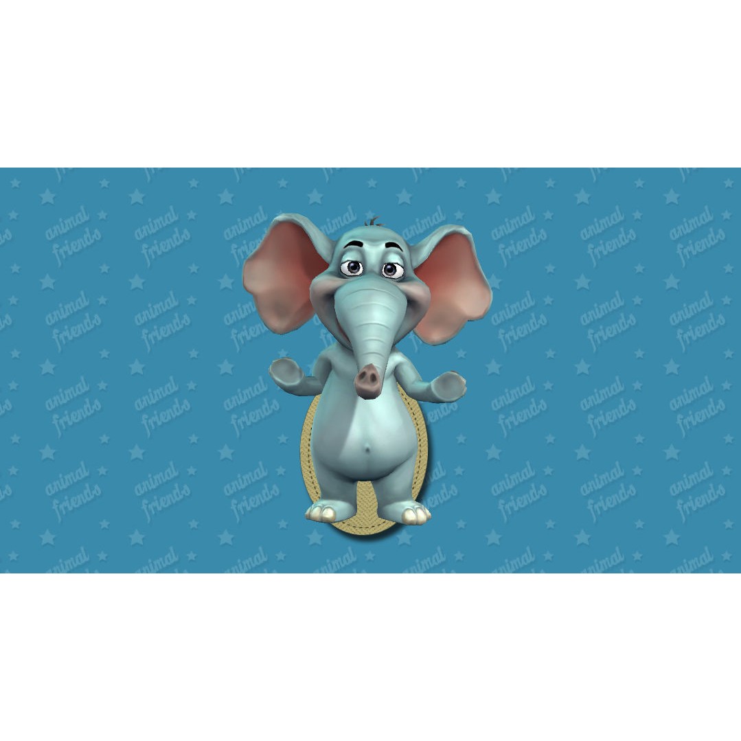 Jungle Animal Friends 3D Model – Low Poly Rigged Characters, FBX - View 28