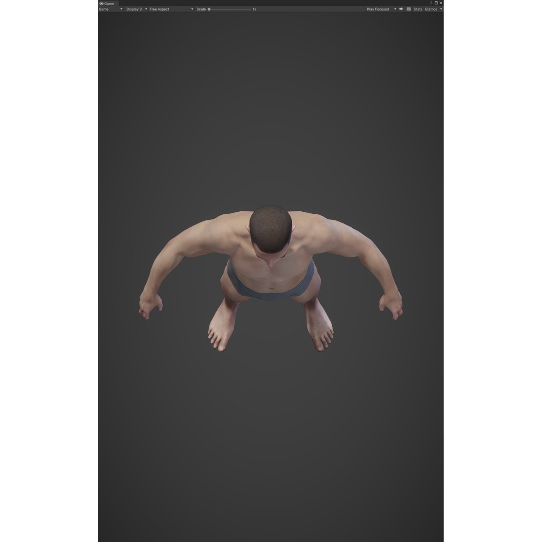 Fantasy Human Basemesh 3D Model – High Poly Rigged Low Poly Character - View 18