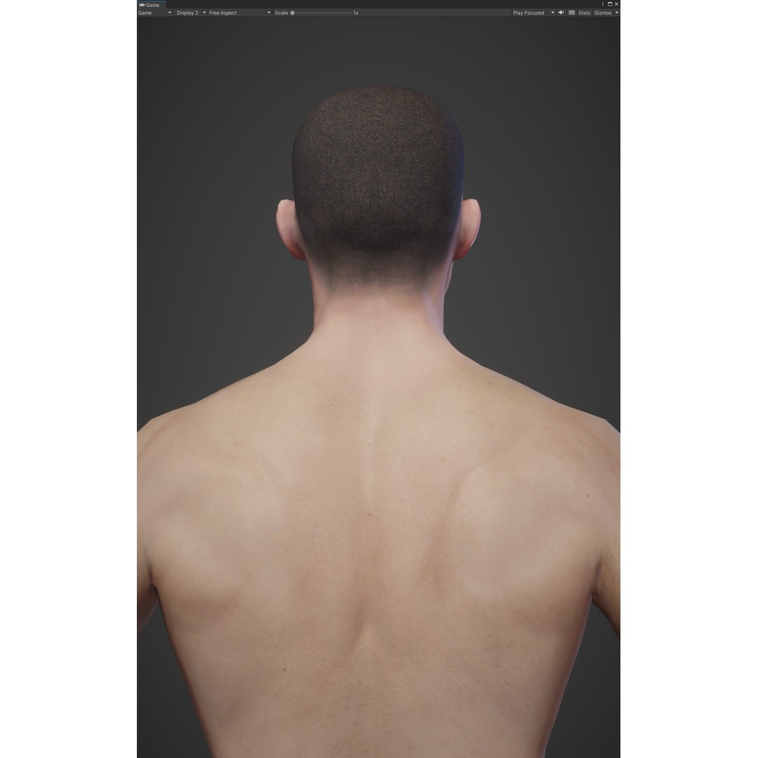 Fantasy Human Basemesh 3D Model – High Poly Rigged Low Poly Character - View 22