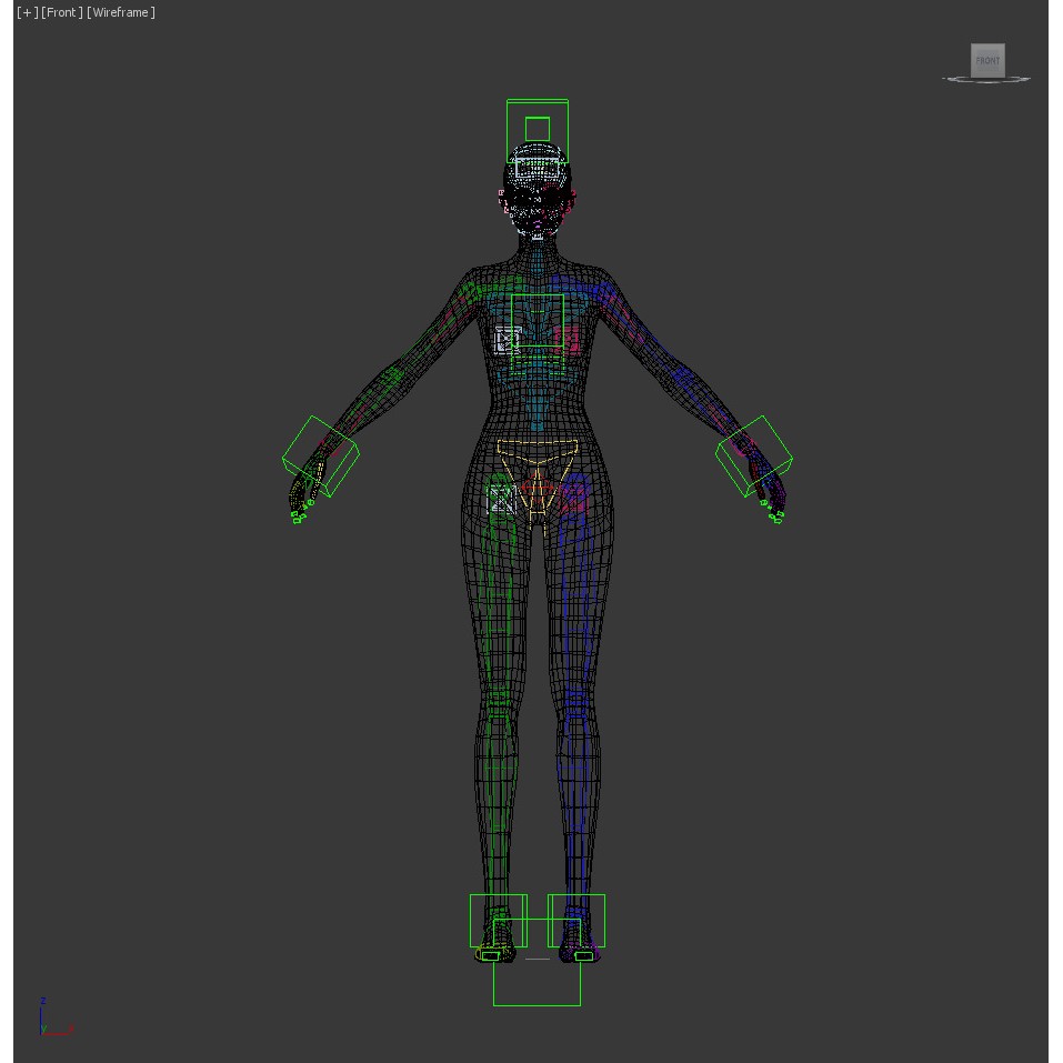 Fantasy Human Basemesh 3D Model – High Poly Rigged Low Poly Character - View 39