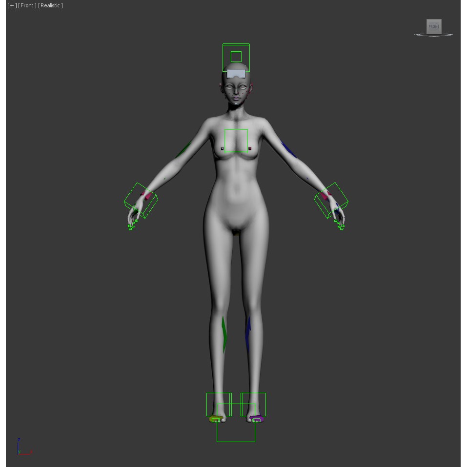 Fantasy Human Basemesh 3D Model – High Poly Rigged Low Poly Character - View 40