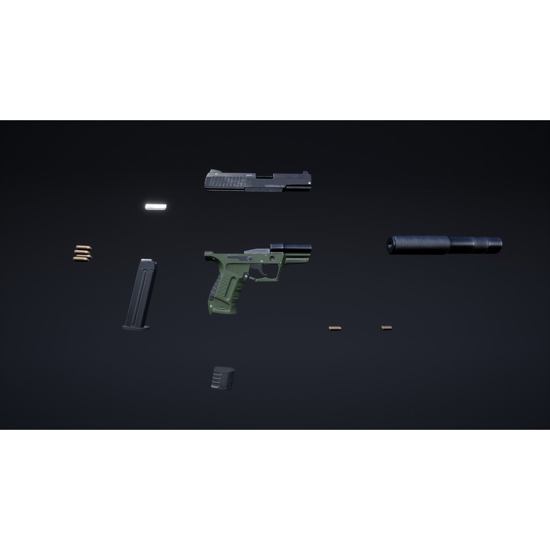 Sniper 3D Model – Low Poly Character with PBR Textures, FBX - View 12