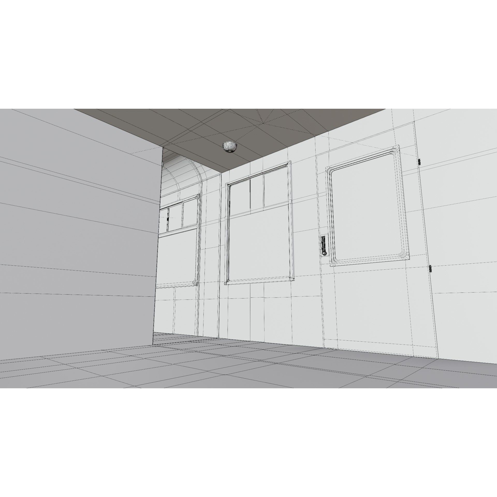 Hogwarts Express Compartment Coach - Low-Poly Game-Ready 3D Model