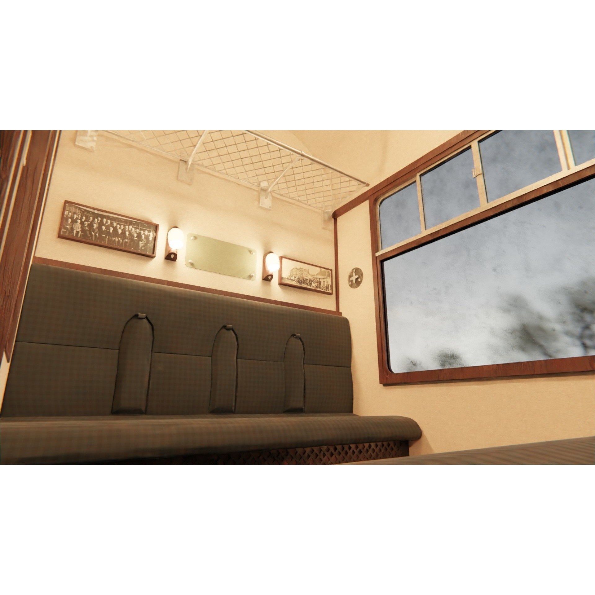 Hogwarts Express Compartment Coach - Low-Poly Game-Ready 3D Model - View 6