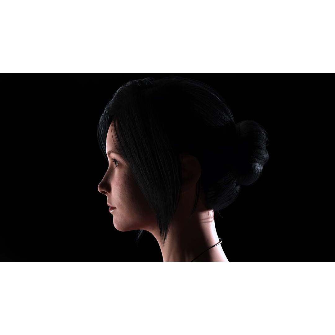Realistic Female 3D Model – Rigged Low-Poly Character for Animation - View 11