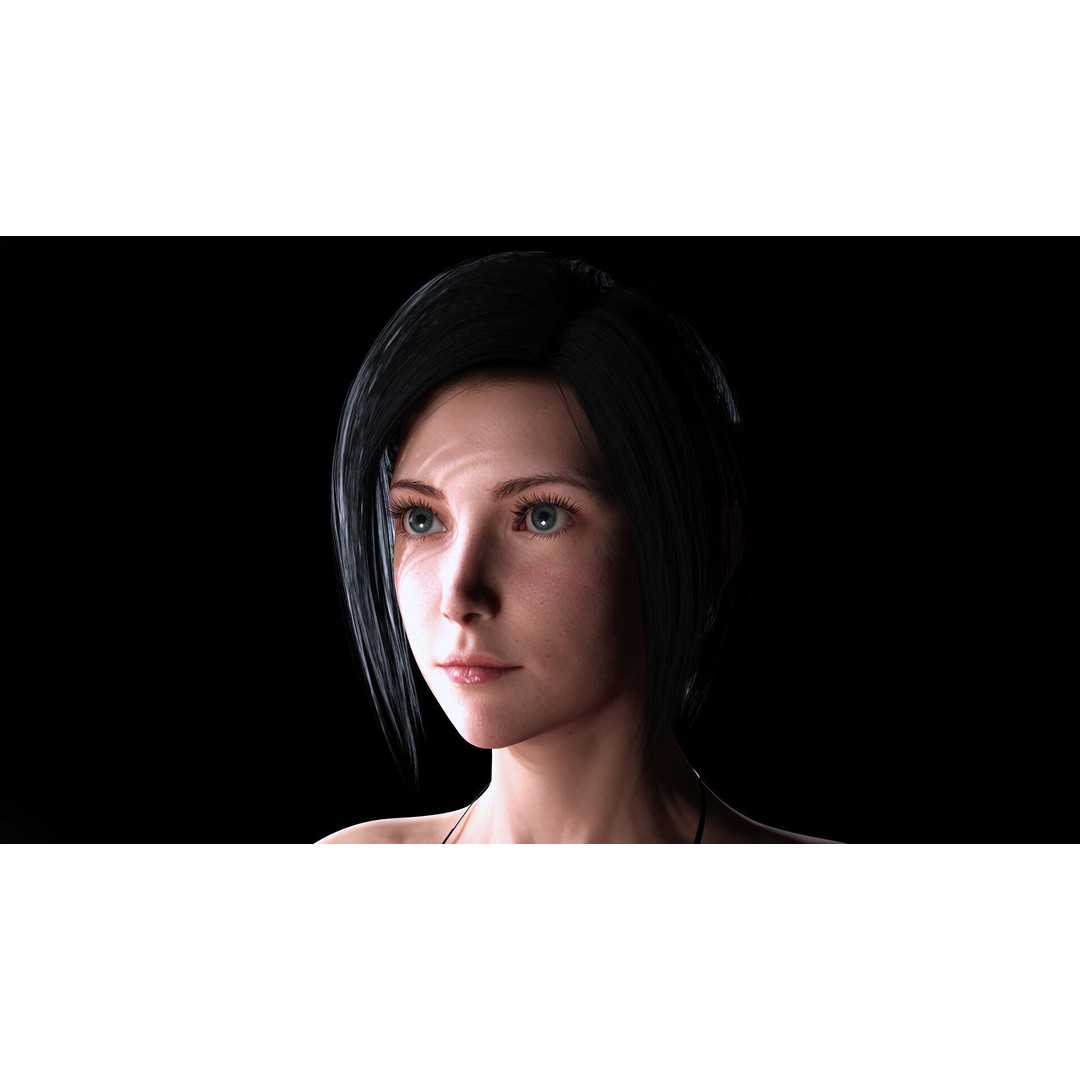 Realistic Female 3D Model – Rigged Low-Poly Character for Animation - View 12