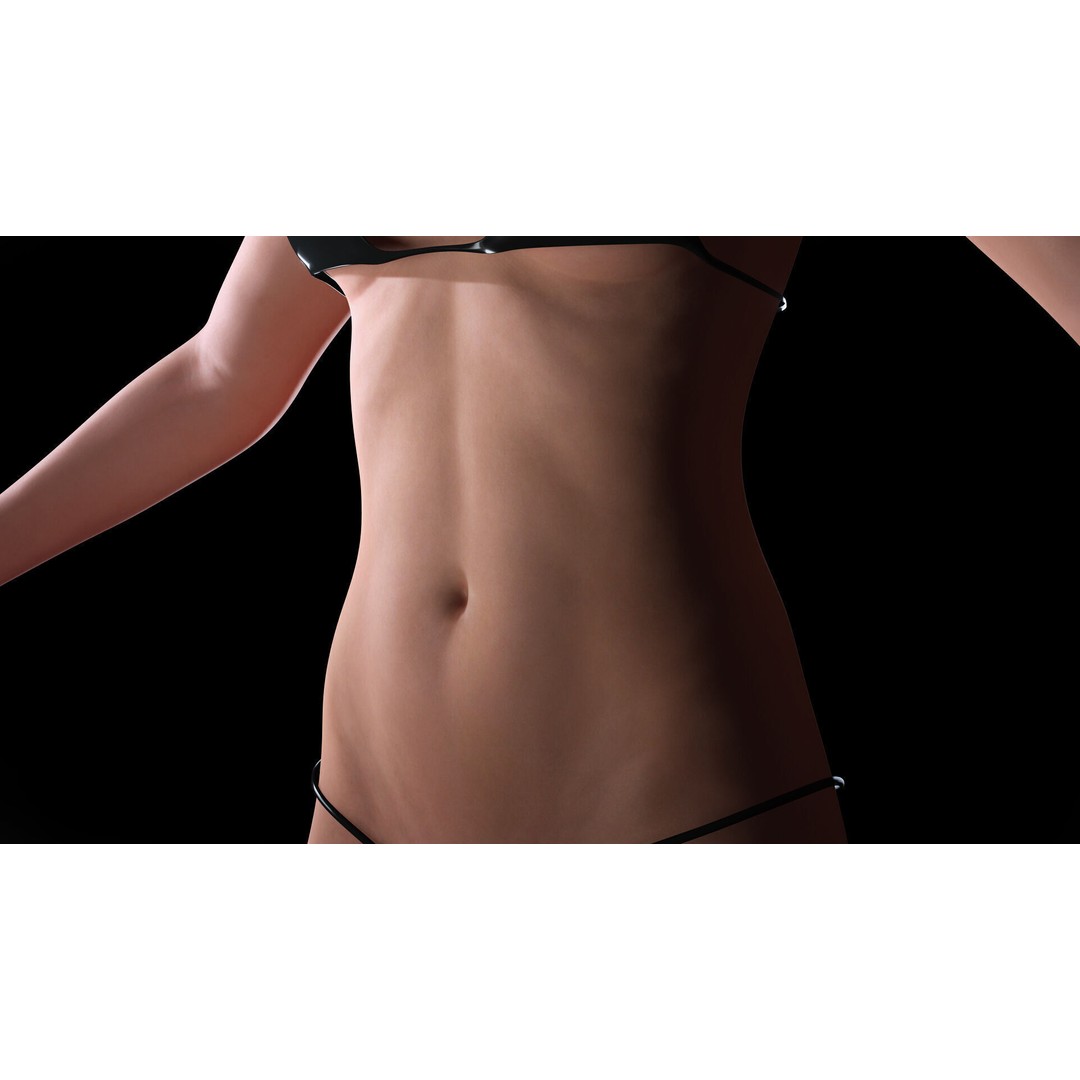 Realistic Female 3D Model – Rigged Low-Poly Character for Animation - View 14