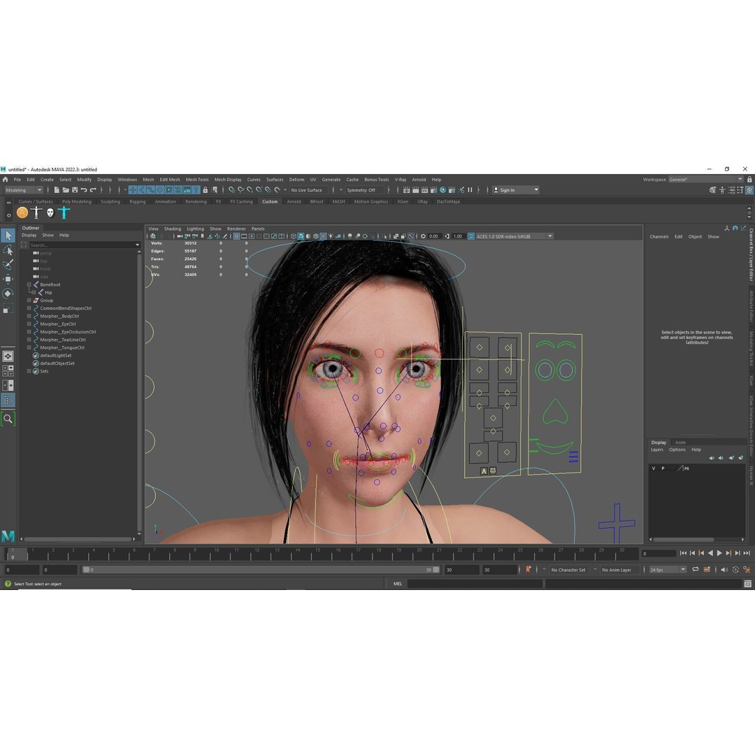Realistic Female 3D Model – Rigged Low-Poly Character for Animation - View 23