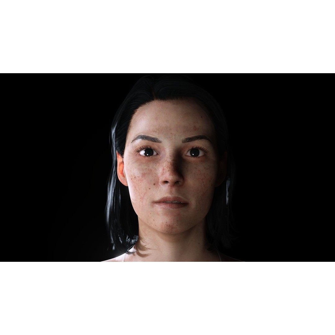 Female Construction Worker 3D Model – Low Poly Rigged Character, FBX - View 8
