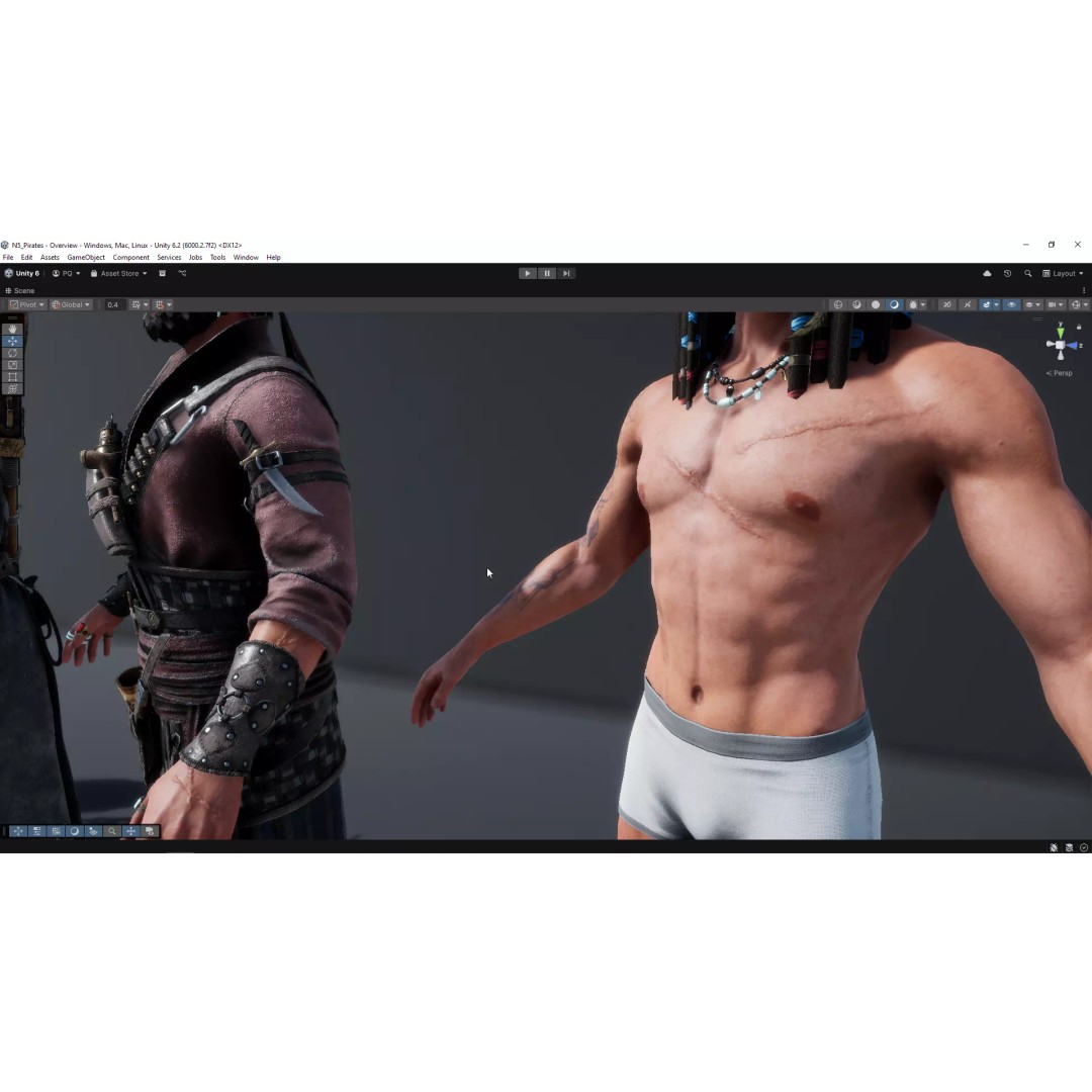 N5 Pirates 3D Model – Low Poly Game-Ready Character, FBX