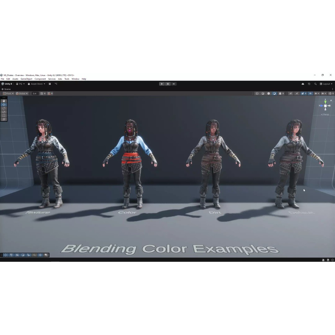 N5 Pirates 3D Model – Low Poly Game-Ready Character, FBX - View 26