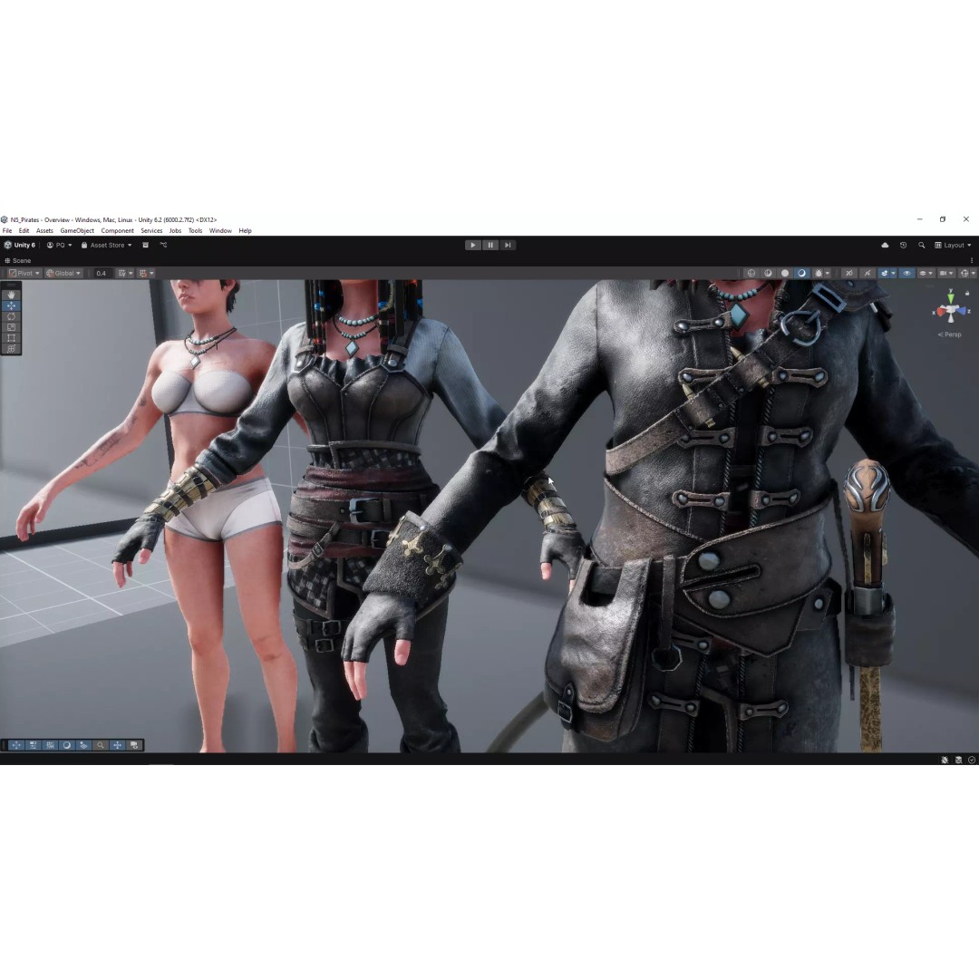 N5 Pirates 3D Model – Low Poly Game-Ready Character, FBX - View 30