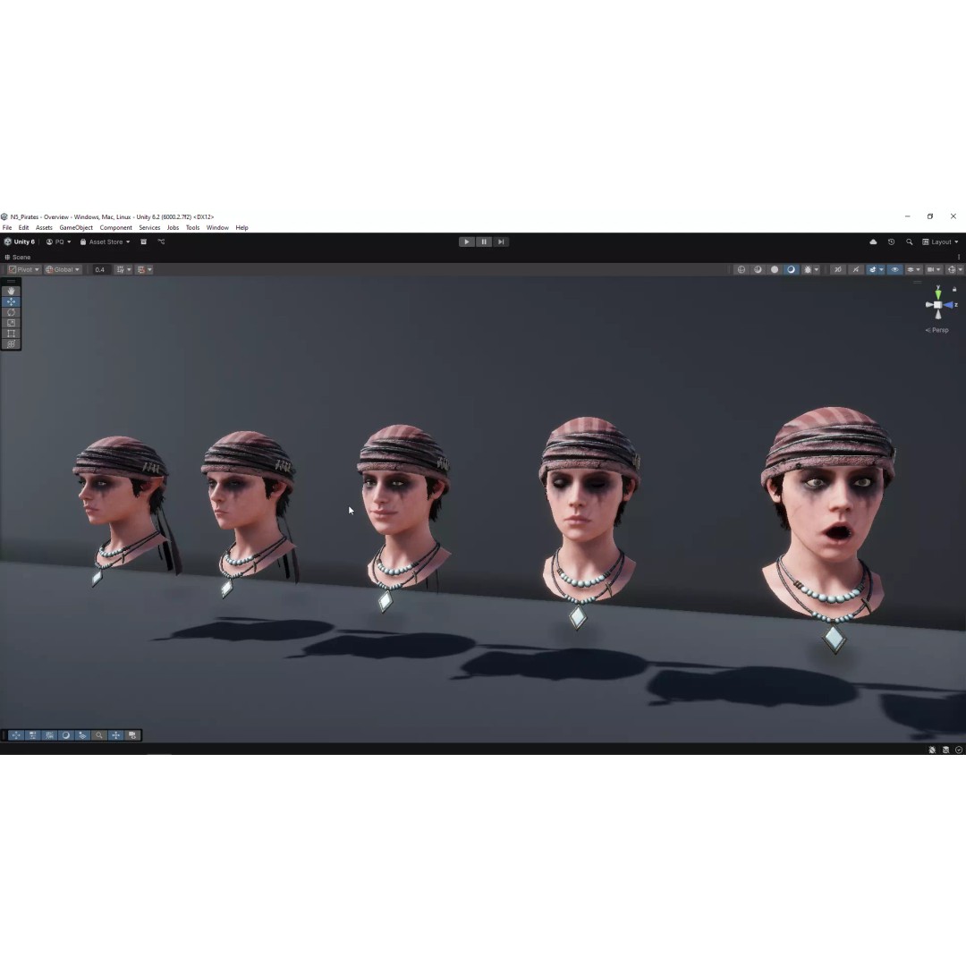 N5 Pirates 3D Model – Low Poly Game-Ready Character, FBX - View 31