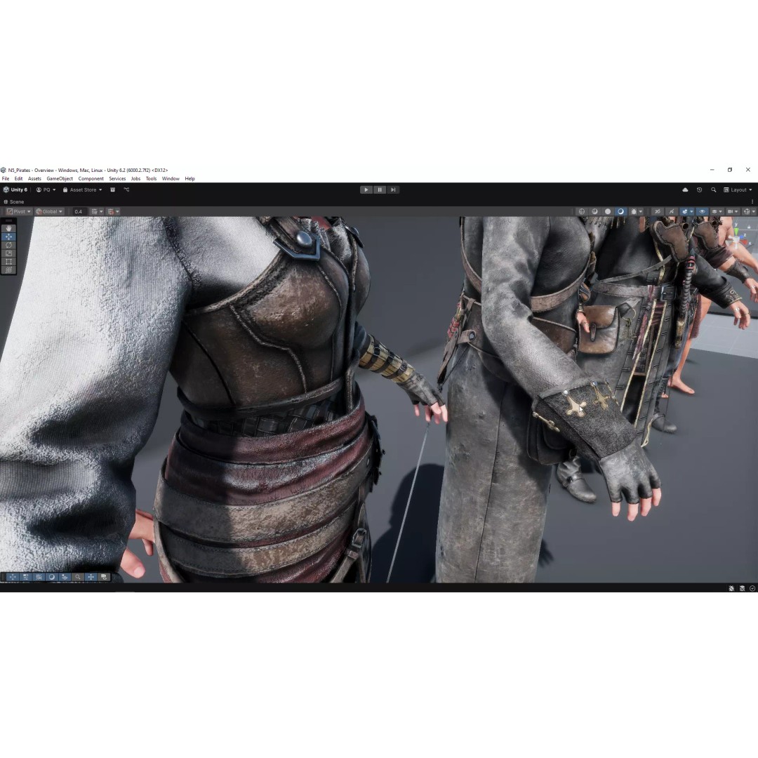 N5 Pirates 3D Model – Low Poly Game-Ready Character, FBX - View 33