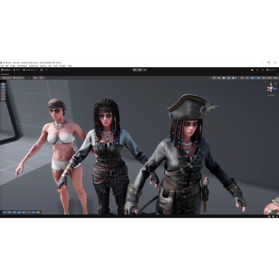 N5 Pirates 3D Model – Low Poly Game-Ready Character, FBX - View 37