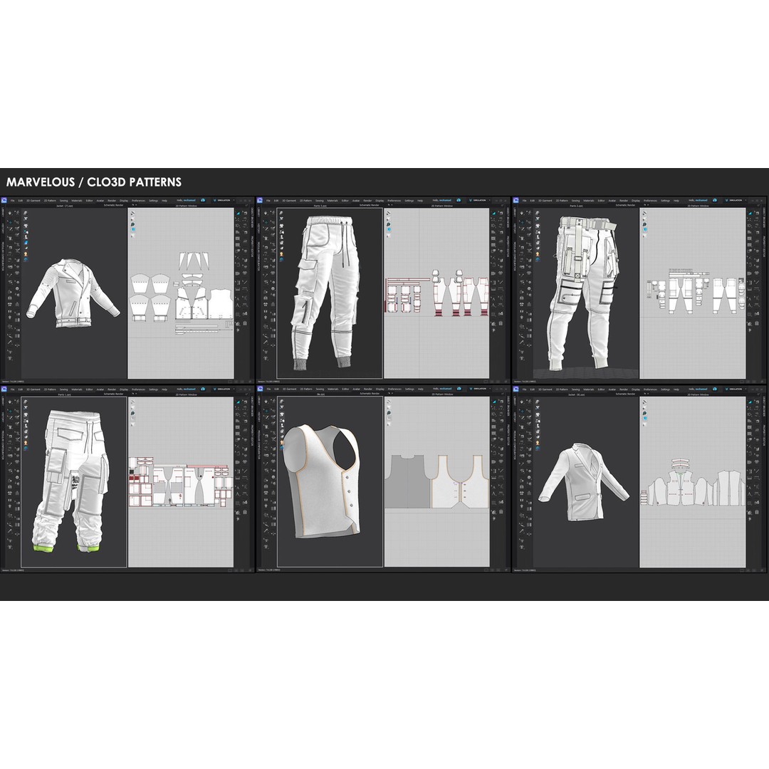 Men's Clothing 3D Model – High Poly Marvelous Designer Apparel, OBJ - View 10
