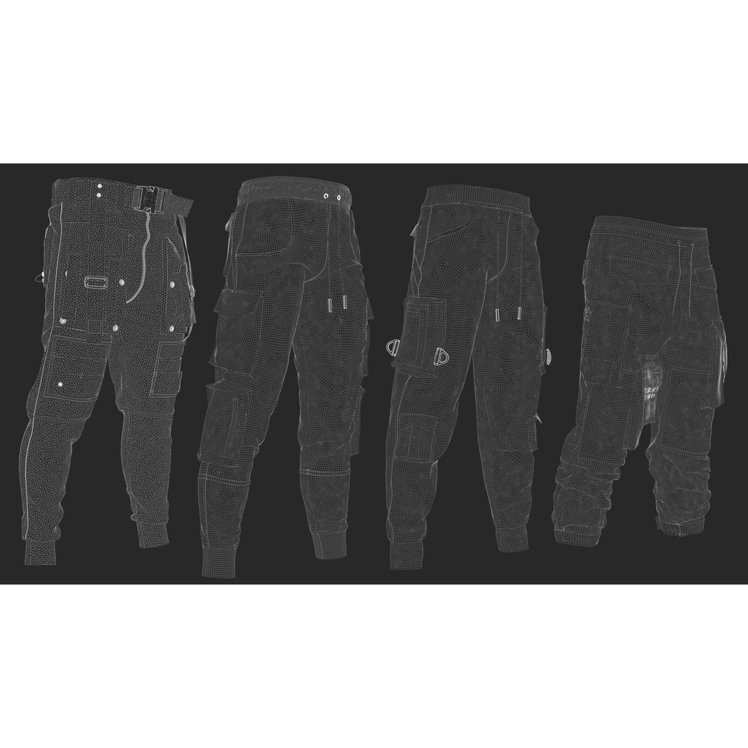 Men's Clothing 3D Model – High Poly Marvelous Designer Apparel, OBJ - View 14
