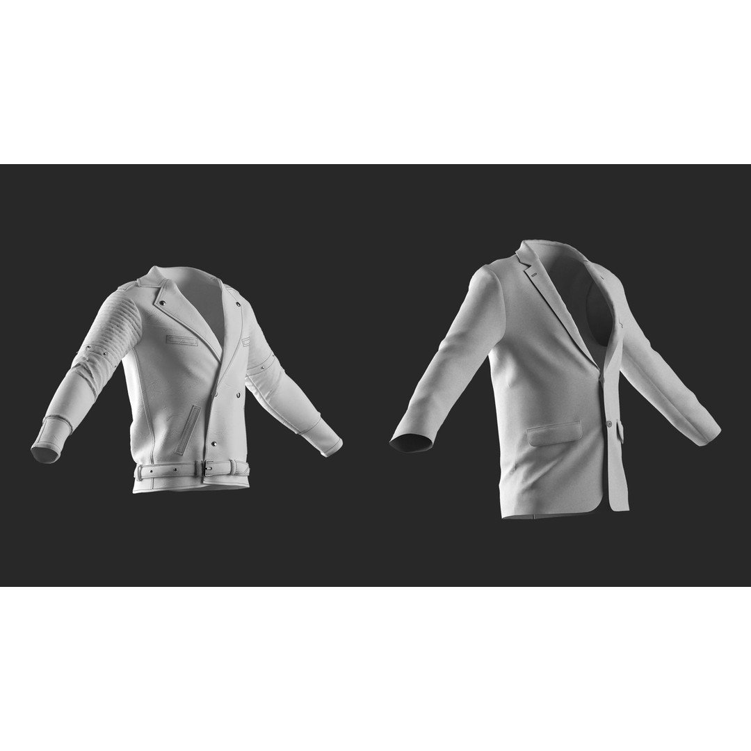 Men's Clothing 3D Model – High Poly Marvelous Designer Apparel, OBJ - View 6