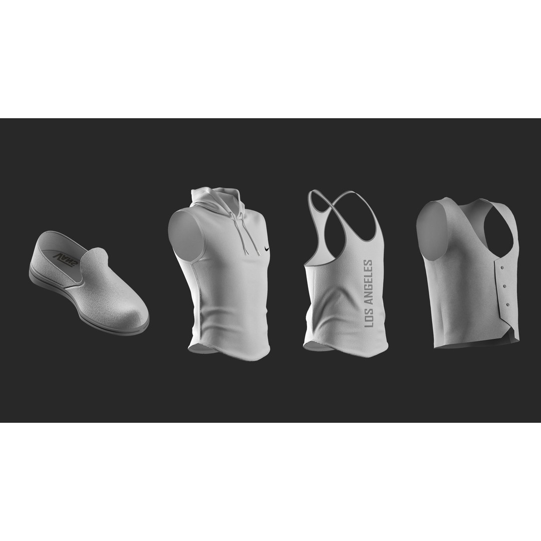 Men's Clothing 3D Model – High Poly Marvelous Designer Apparel, OBJ - View 8
