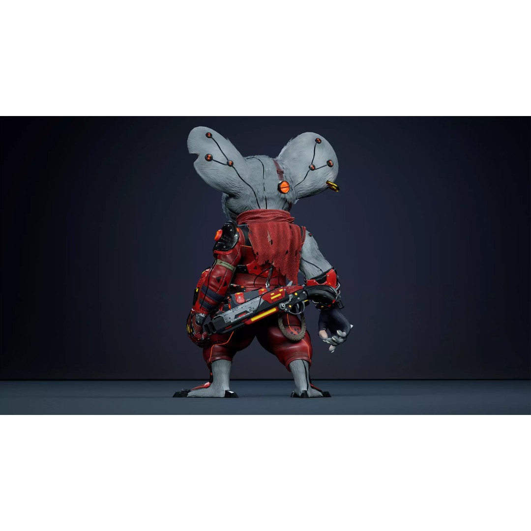 Alien Mouse 3D Model – Low Poly Animated Character, FBX - View 14
