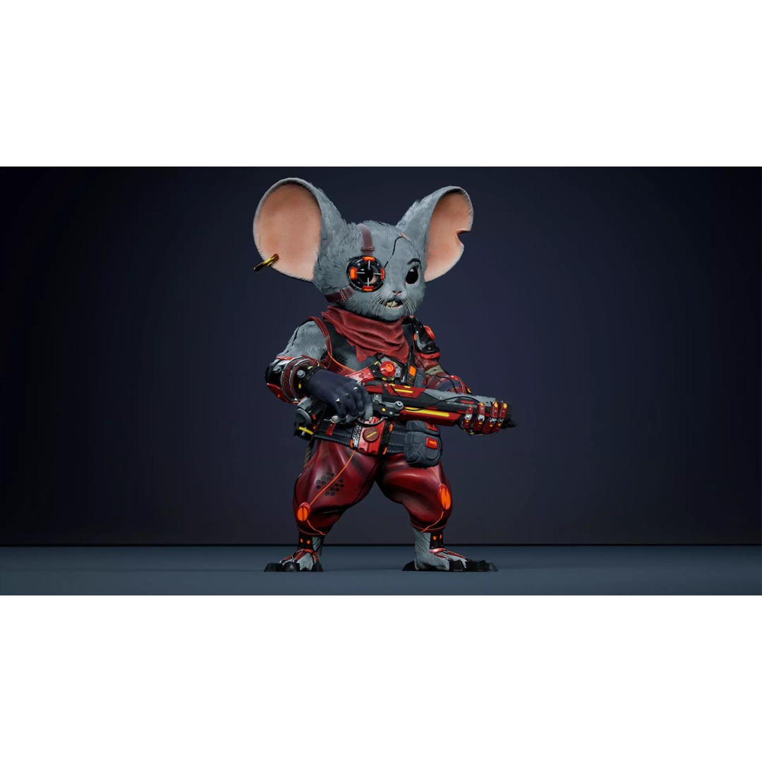 Alien Mouse 3D Model – Low Poly Animated Character, FBX - View 15