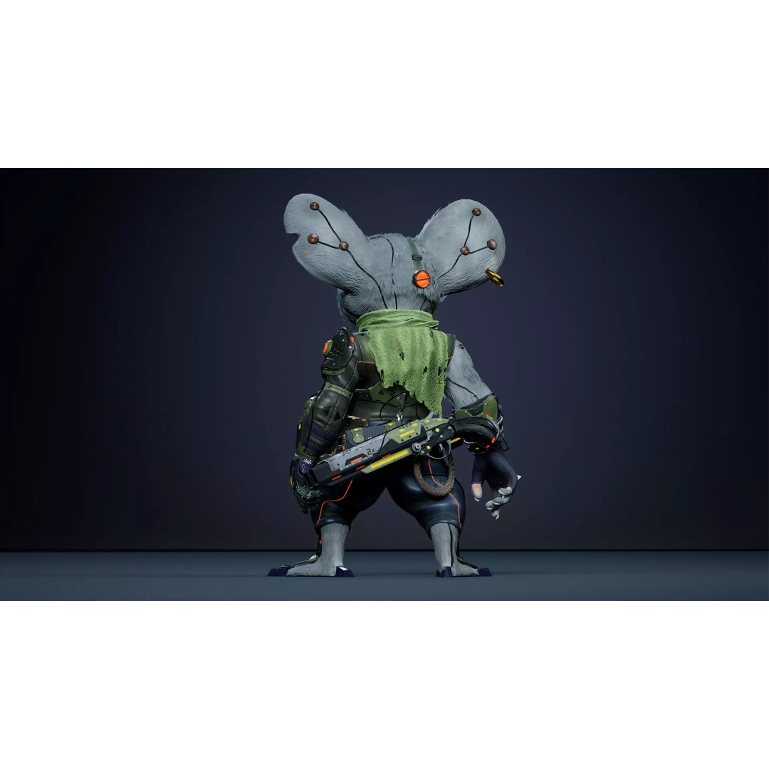 Alien Mouse 3D Model – Low Poly Animated Character, FBX - View 16