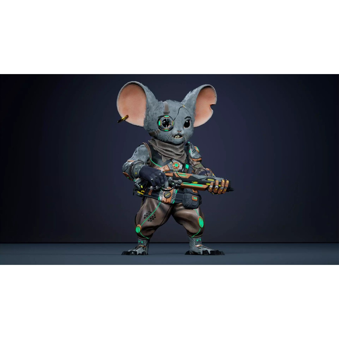 Alien Mouse 3D Model – Low Poly Animated Character, FBX - View 20